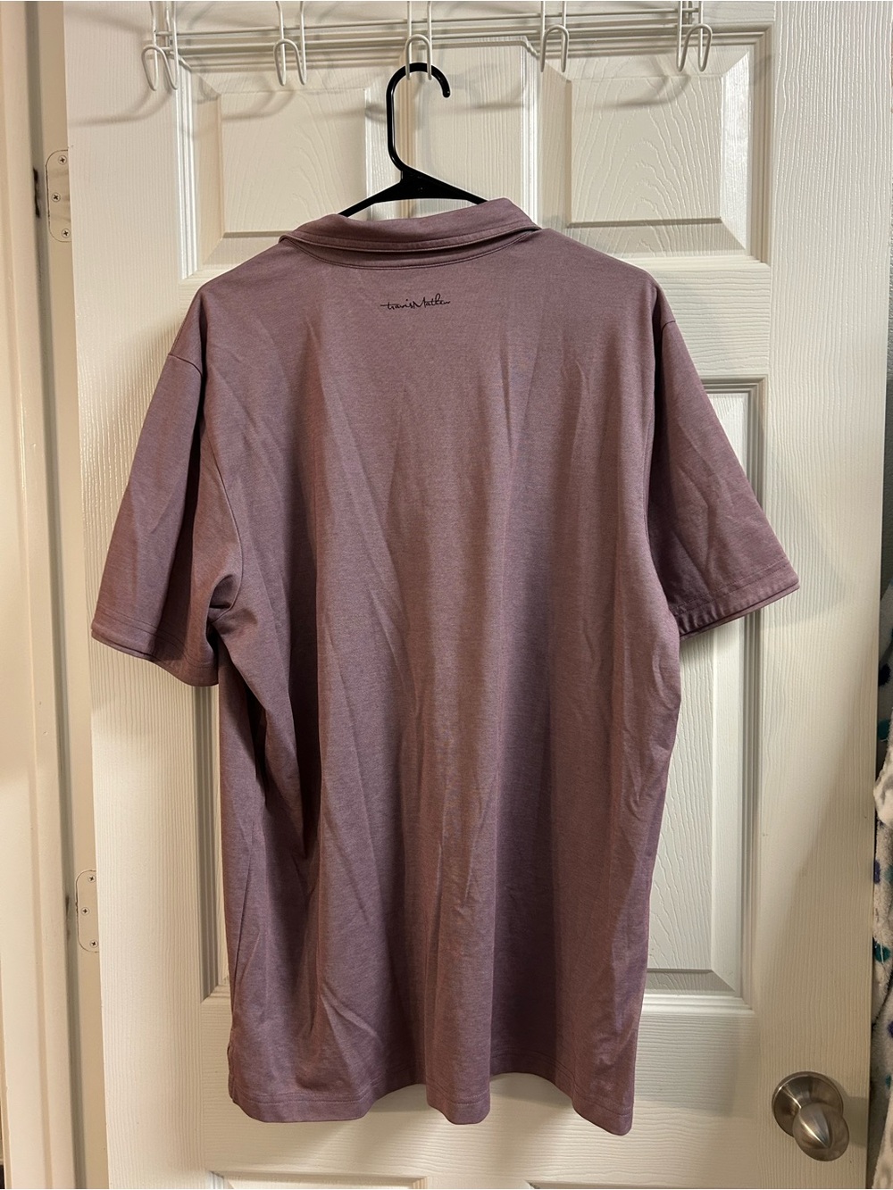 Travis Mathew Men's Polo in Dusty Mauve - Picture 2 of 2